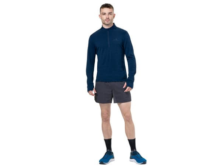 RONHILL Bluza biegowa męska TECH MERINO 1/2 ZIP dark navy/oxide