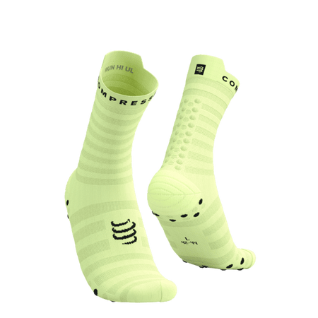 COMPRESSPORT Skarpetki do biegania PRORACING SOCKS V4 ULTRALIGHT RUN HIGH shadow lime/black