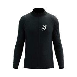 COMPRESSPORT Bluza biegowa męska SEAMLESS ZIP SWEATSHIRT black melange