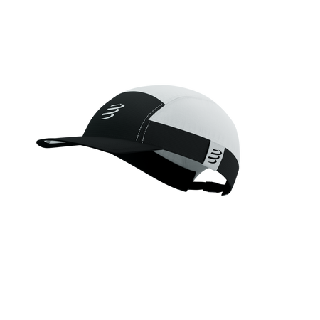 COMPRESSPORT Czapka biegowa 5 PANEL LIGHT CAP white/black