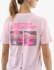 COMPRESSPORT Koszulka biegowa damska z krótkim rękawem TRAINING T-SHIRT UTMB 2025 roseate