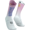COMPRESSPORT Skarpetki rowerowe PRORACING SOCKS V4.0 BIKE IRONMAN 2025 cyclamen