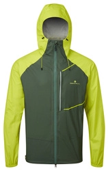 RONHILL Kurtka biegowa męska TECH FORTIFY JACKET dark sage/acid