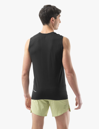 COMPRESSPORT Koszulka biegowa męska TRAIL RACING TANK black