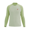 COMPRESSPORT Koszulka biegowa męska TRAIL HZ LS T-SHIRT sugar/shadow lime