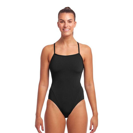 FUNKITA Strój kąpielowy damski jednoczęściowy SINGLE STRAP ONE PIECE black