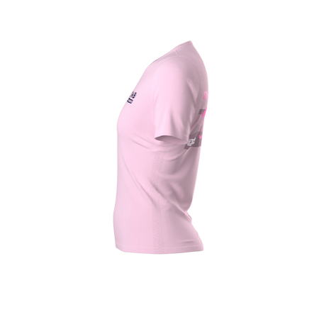 COMPRESSPORT Koszulka biegowa damska z krótkim rękawem TRAINING T-SHIRT UTMB 2025 roseate
