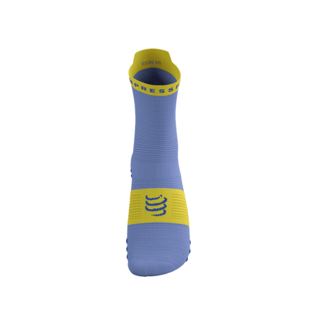 COMPRESSPORT Skarpetki do biegania wysokie PRORACING SOCKS V4 RUN HIGH jacaranda/maize