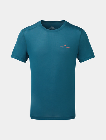 RONHILL Koszulka biegowa męska TECH SS TEE legion/fluo orange