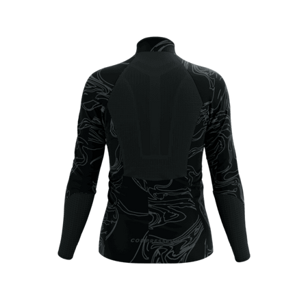 COMPRESSPORT Kurtka biegowa damska HURRICANE WINDPROOF JACKET AURORA black/aurora