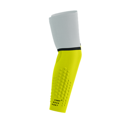 COMPRESSPORT Rękawki kompresyjne ARMFORCE ULTRALIGHT white/safe yellow