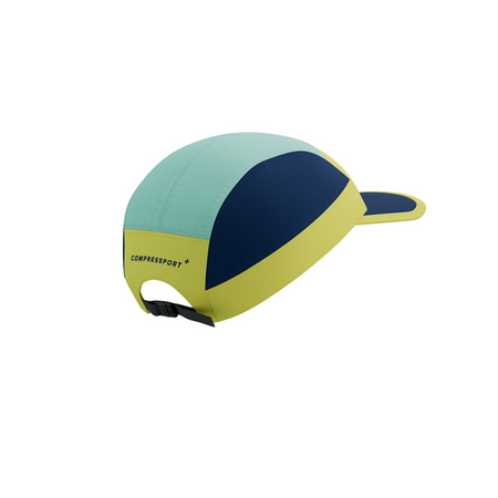 COMPRESSPORT Czapka biegowa 5 PANEL LIGHT CAP green sheen/blues