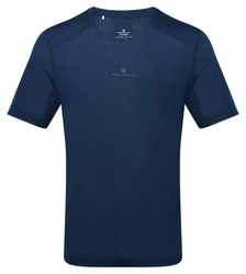 RONHILL Koszulka biegowa męska TECH S/S TEE dark navy/oxide