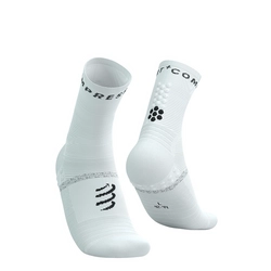 COMPRESSPORT Skarpetki do biegania PRO MARATHON SOCKS V2.0 white/black