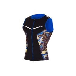 ZEROD Koszulka triathlonowa męska RACER SINGLET KONA czarno-niebieska