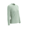 COMPRESSPORT Koszulka biegowa damska z długim rękawem PERFORMANCE LS T-SHIRT aqua