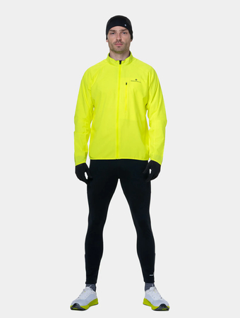RONHILL Kurtka do biegania męska CORE JACKET fluo yellow/black