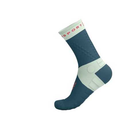 COMPRESSPORT Skarpetki do biegania ULTRA TRAIL SOCKS V2.0 stargazer/aqua/fluo red