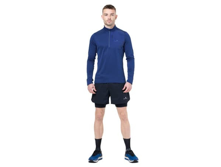 RONHILL Bluza biegowa męska TECH WINTER 1/2 ZIP ocean/electric blue