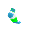 COMPRESSPORT Skarpetki do biegania ULTRA TRAIL LOW SOCKS V2.0 norse blue/neon green