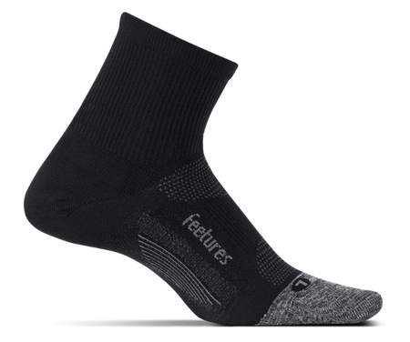 FEETURES Skarpetki do biegania krótkie ELITE ULTRALIGHT QUARTER czarne