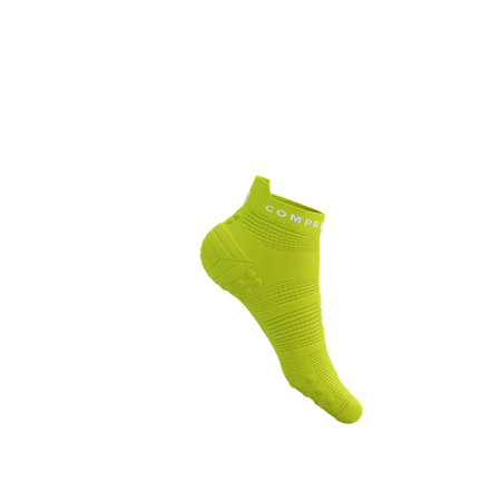 COMPRESSPORT Skarpetki do biegania krótkie PRORACING SOCKS V4 RUN LOW green sheen/white