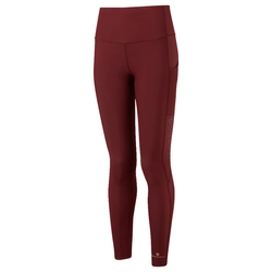 RONHILL Legginsy biegowe damskie TECH WINTER TIGHT bordowe