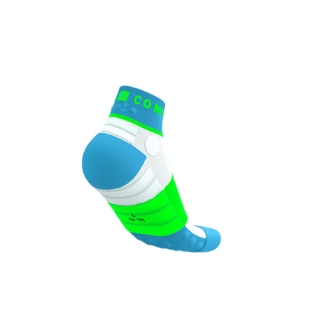 COMPRESSPORT Skarpetki do biegania ULTRA TRAIL LOW SOCKS V2.0 norse blue/neon green