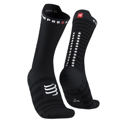 COMPRESSPORT Skarpetki rowerowe PRORACING SOCKS V4 ULTRALIGHT BIKE black/white