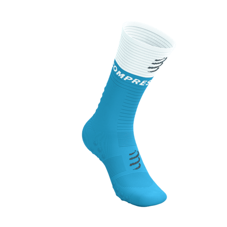 COMPRESSPORT Skarpetki kompresyjne do biegania MID COMPRESSION SOCKS V2.0 norse blue/white