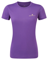 RONHILL Koszulka biegowa damska CORE S/S TEE regal purple/acid