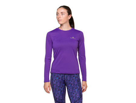 RONHILL Koszulka biegowa z długim rękawem damska CORE L/S TEE regal purple/acid