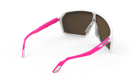 RUDY PROJECT Okulary przeciwsłoneczne SPINSHIELD white pink fluo / multilaser red