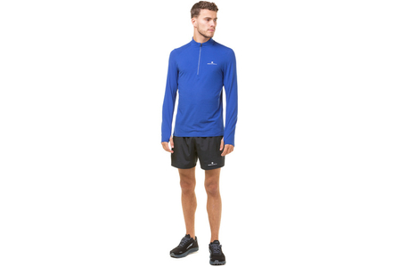 RONHILL Bluza biegowa męska CORE THERMAL 1/2 ZIP TEE dark cobalt/bright white