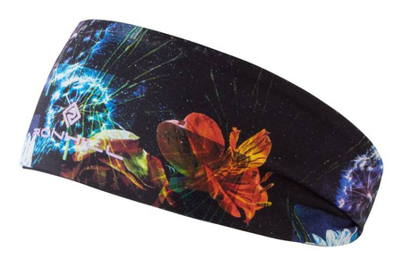 RONHILL Opaska na głowę dwustronna REVERSIBLE CONTOUR HEADBAND Black/Floral