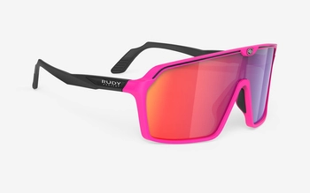 RUDY PROJECT Okulary przeciwsłoneczne SPINSHIELD pink fluo/black matte multilaser red