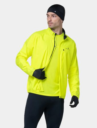 RONHILL Kurtka do biegania męska CORE JACKET fluo yellow/black