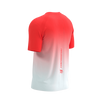 COMPRESSPORT Koszulka biegowa PERFORMANCE SS T-SHIRT fluo red/white