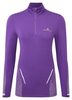 RONHILL Bluza biegowa damska TECH REFLECT 1/2 ZIP regal purple/reflect