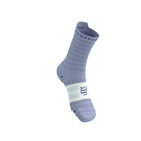 COMPRESSPORT Skarpetki do biegania PRORACING SOCKS V4 ULTRALIGHT RUN HIGH lavender/white