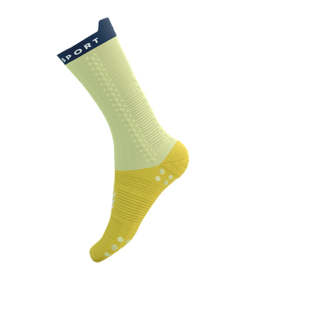 COMPRESSPORT Skarpetki rowerowe PRORACING SOCKS V4 BIKE elf yellow/blues