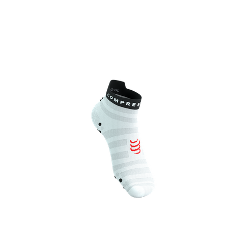 COMPRESSPORT Skarpetki do biegania PRORACING SOCKS V4 ULTRALIGHT RUN LOW white/red/black