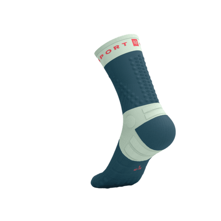 COMPRESSPORT Skarpetki do biegania ULTRA TRAIL SOCKS V2.0 stargazer/aqua/fluo red