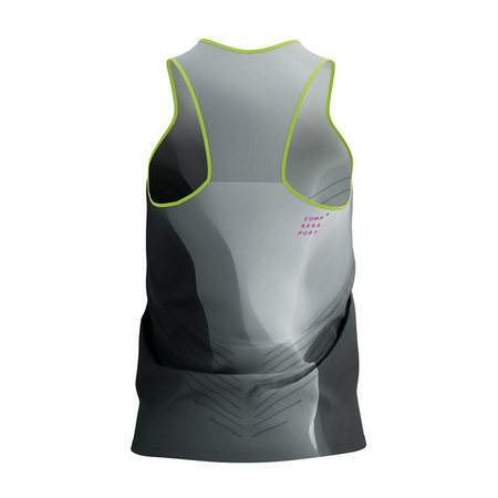 COMPRESSPORT Koszulka biegowa damska PERFORMANCE SINGLET black/white