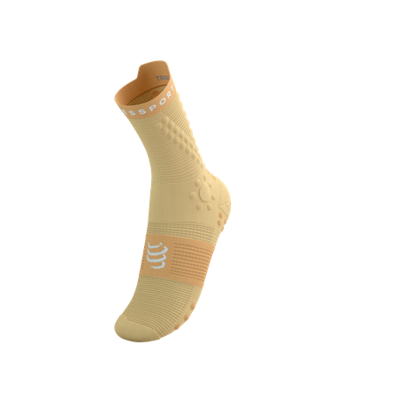 COMPRESSPORT Skarpetki do biegania trailowe PRORACING SOCKS V4 TRAIL impala/buff orange