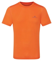 RONHILL Koszulka biegowa męska TECH SS TEE cardinal orange/ocean