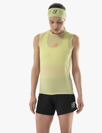 COMPRESSPORT Koszulka biegowa damska TRAIL RACING TANK nile