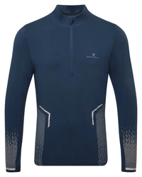 RONHILL Bluza biegowa męska TECH REFLECT 1/2 ZIP dark navy/reflect