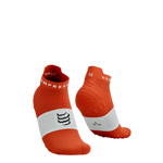 COMPRESSPORT Skarpetki do biegania krótkie PRORACING SOCKS V4 RUN LOW tigerlily/white