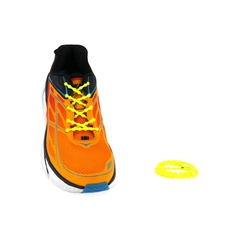 XTENEX Elastyczne sznurówki sportowe XTENEX XH200 HYBRID fluo yellow